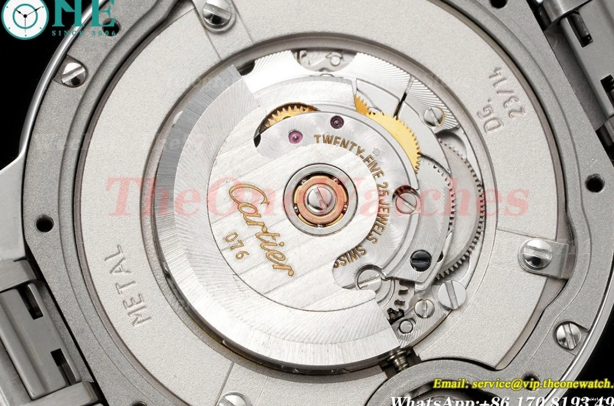 Ballon SS Bleu Ladies 33mm A076 Cartier 3KF De Dia SS Wht 1218